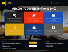 Tablet Screenshot of goi-international.com